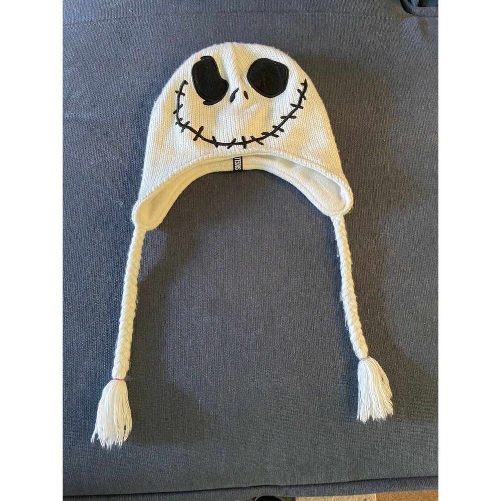 Disney Jack Skellington Snow Hat Cap  Nightmare Christmas Movie Holiday Lined